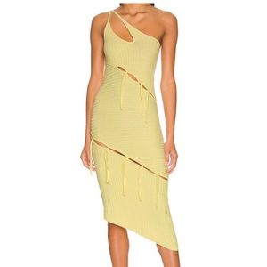 Revolve NBD Bianca Stitched Ribbed One Shoulder Dress